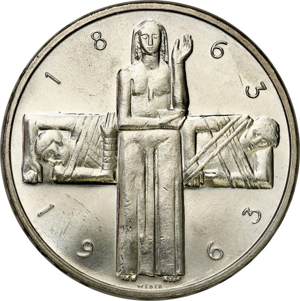 Szwajcaria. 5 franków 1963 B, Berno